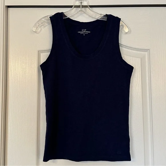 Vineyard Vines Navy Blue Tank Top Size Small - Picture 1 of 4